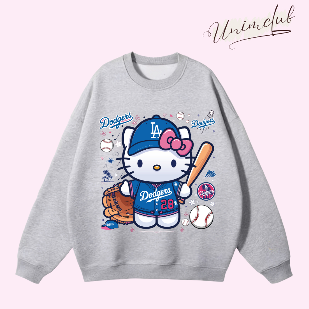 Áo Nỉ Dài Tay Hello Kitty Chất Liệu Nỉ Chân Cua Cao Cấp CVC 350gsm Mềm Mịn Giữ Ấm