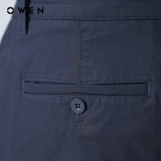 Owen - Quần khaki Slim Fit QKS251272 màu Xanh tím than chất liệu CVC Spandex