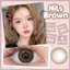 Kính áp tròng Magister Buff Brown lens 0-6 độ 14.2-14.5MM lens+1 nước ngâm 120ml+1 nhíp+1 khay