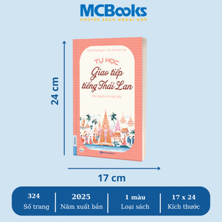 Sách - Tự học giao tiếp tiếng Thái Lan Cho Người Mới Bắt Đầu - MCBooks Chính Hãng