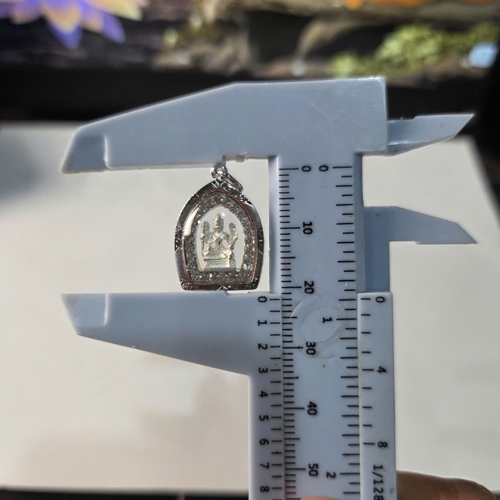 Mặt Dây Đeo Trang Trí Chất Liệu Bạc Thiết Kế Sắc Sảo - Phụ Kiện Nhỏ Gọn 1.7cm