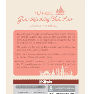Sách - Tự học giao tiếp tiếng Thái Lan Cho Người Mới Bắt Đầu - MCBooks Chính Hãng