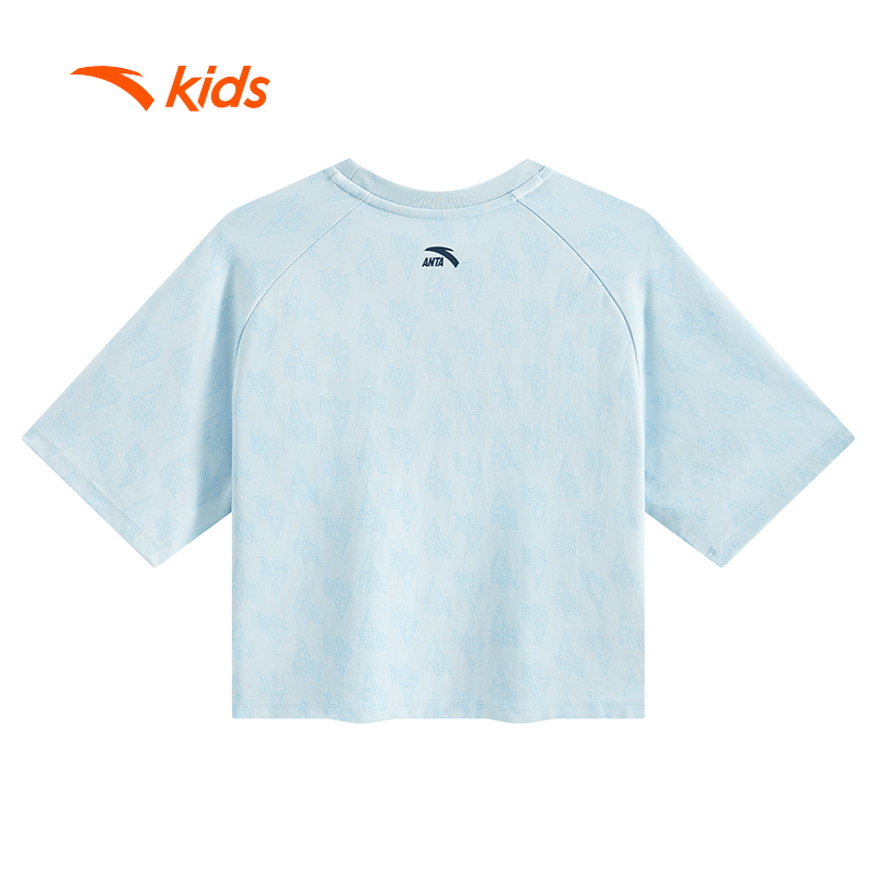 Áo Phông Thể Thao Bé Gái Anta Kids Thoáng Mát Dễ Chịu Đi Học Đi Chơi 3625B8123-2