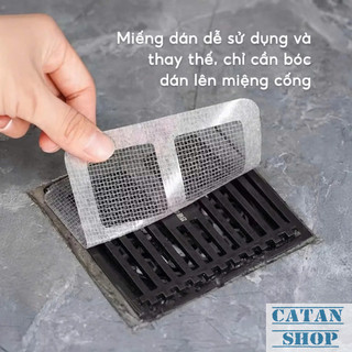 Bịch 10 Lưới Lọc Rác Caro Thông Minh Chống Nghẹt Cống Nhà Tắm Nhà Bếp Dễ Sử Dụng-GD928-LuoiCARO