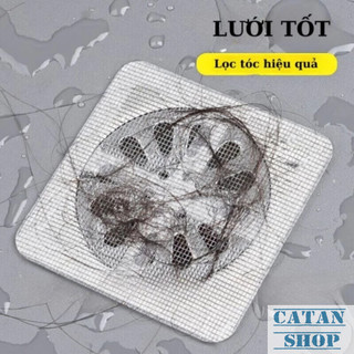 Bịch 10 Lưới Lọc Rác Caro Thông Minh Chống Nghẹt Cống Nhà Tắm Nhà Bếp Dễ Sử Dụng-GD928-LuoiCARO