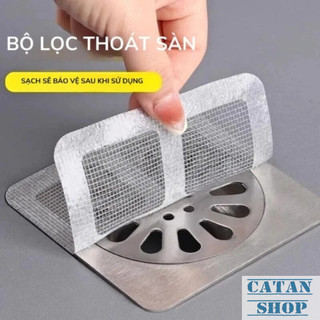 Bịch 10 Lưới Lọc Rác Caro Thông Minh Chống Nghẹt Cống Nhà Tắm Nhà Bếp Dễ Sử Dụng-GD928-LuoiCARO