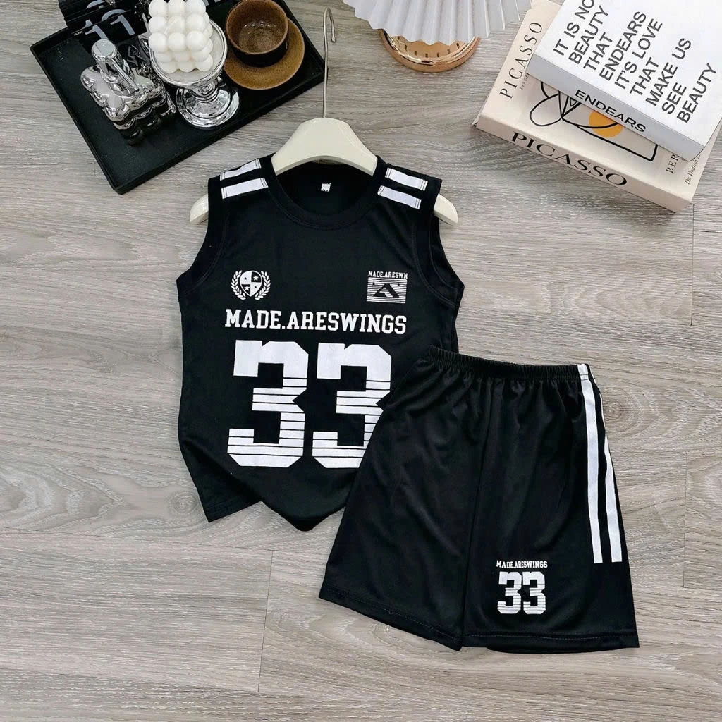 [Peinn] Bộ quần áo thể thao dành cho bé trai 14-52kg mẫu MADE. Chất liệu thoáng mát, co dãn. H41 - EB9