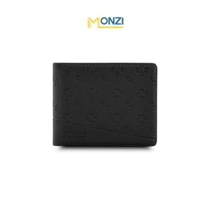 Ví Da PU Ngang Monogram VASTY Nam Nữ Bóp Đựng Tiền Thẻ Nhiều Ngăn Trượt Nước | MONZI