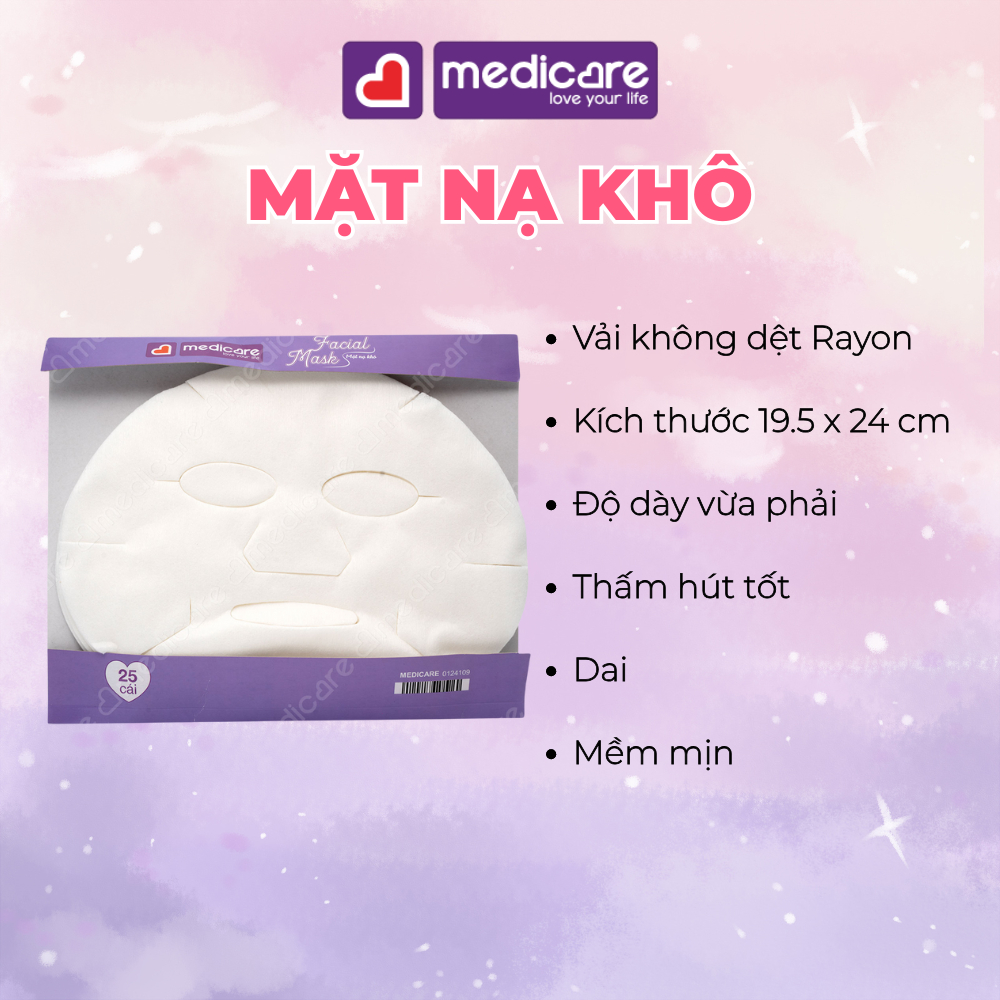 Mặt nạ khô MEDiCARE 25 miếng