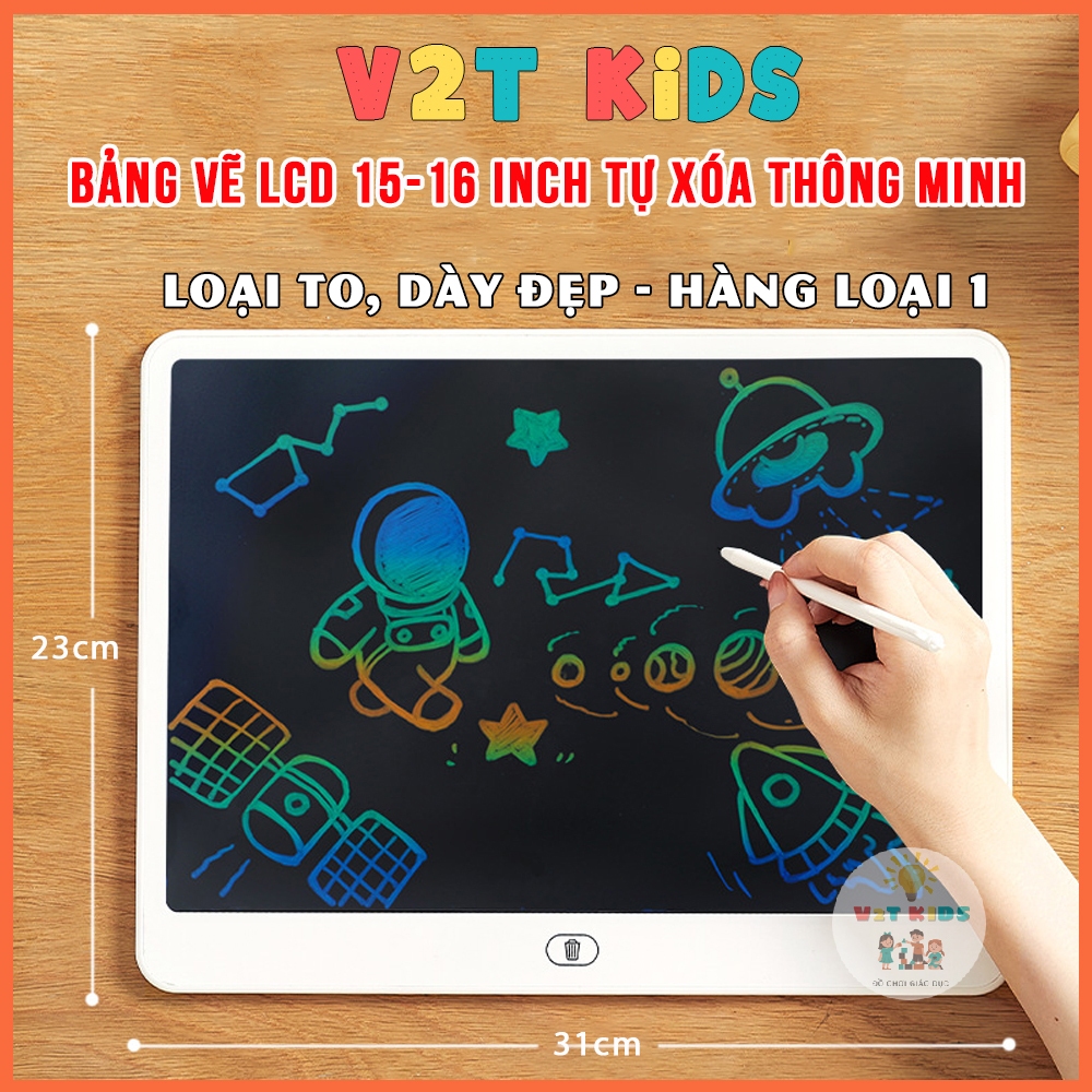 Bảng viết LCD tự xóa kèm bút