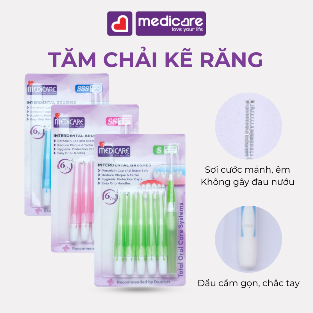 Tăm chải kẽ răng MEDiCARE chữ I