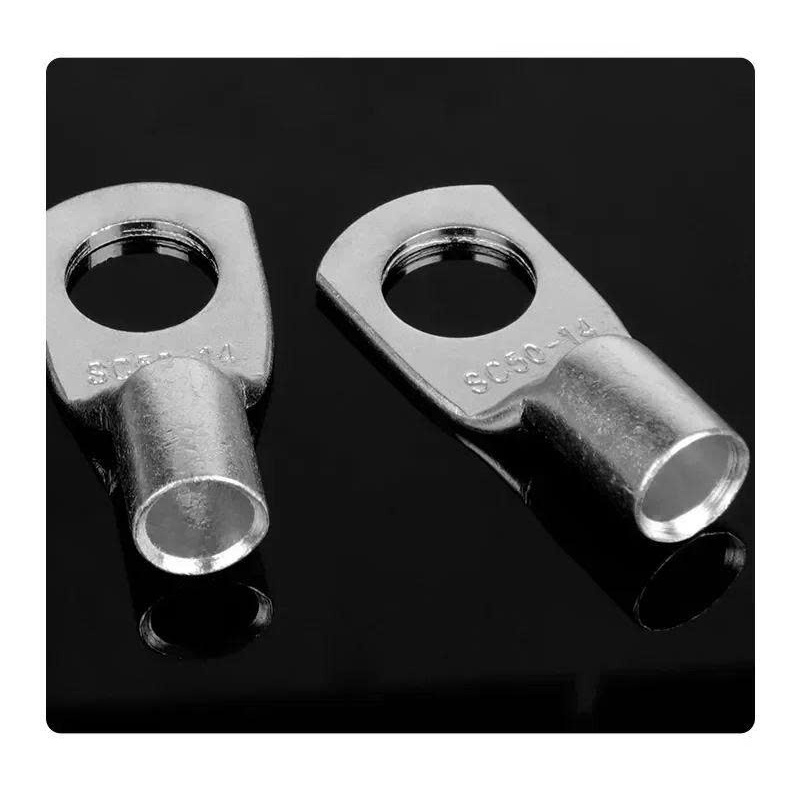 Đầu Cos Dây Điện SC 4 6 10 16 25 35 – Đầu Cốt Đồng Tròn Bấm Cáp Đi