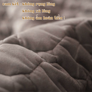 Thảm giường Nhung Sữa Cao Cấp -Biến Mọi Chiếc Giường Cứng Thành Nệm Mây Êm Á - Siêu Ấm, Siêu Mềm Mại