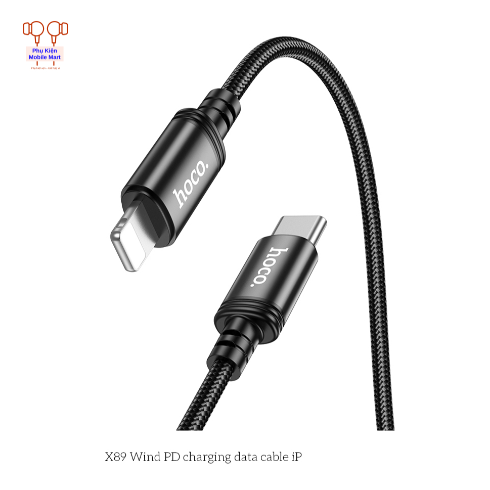 Cáp Sạc Nhanh 1m cho iP – Type-C sang Light 27W – Dây Bọc Dù Chống Đứt – Sạc Nhanh An Toàn