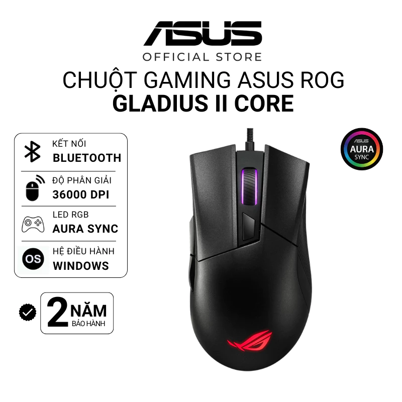 Chuột ROG Gladius II Core