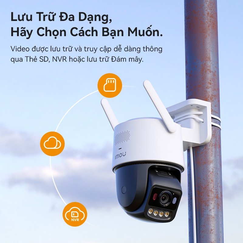Imou Camera Wifi ngoài trời Titan Pro I 6MP I IPC-U7LP-6V0NE I Thị Giác Đêm Màu Aurora  I AIgo Play | BigBuy360 - bigbuy360.vn