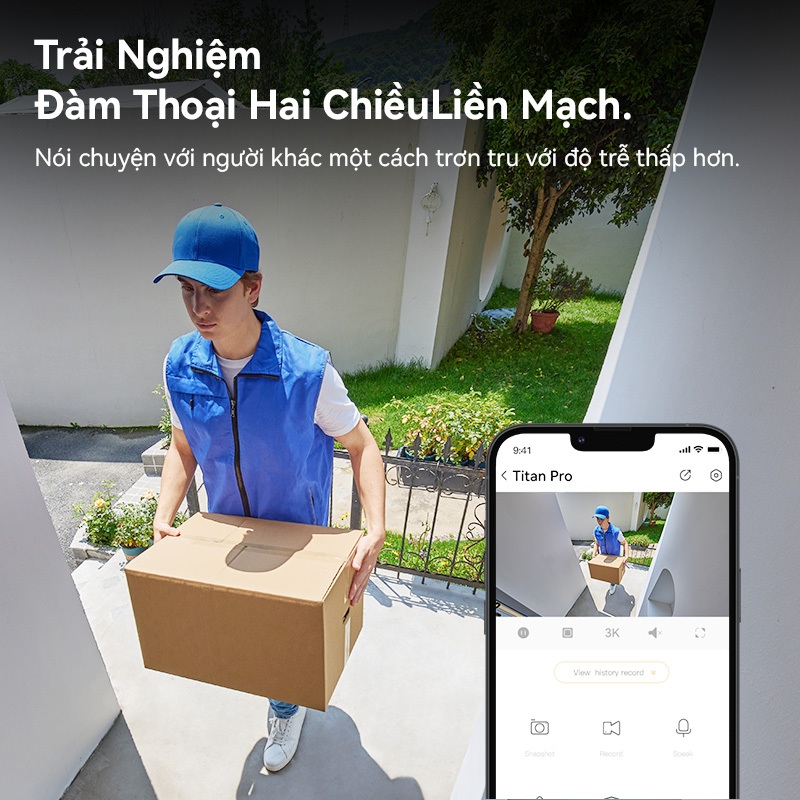 Imou Camera Wifi ngoài trời Titan Pro I 6MP I IPC-U7LP-6V0NE I Thị Giác Đêm Màu Aurora  I AIgo Play | BigBuy360 - bigbuy360.vn