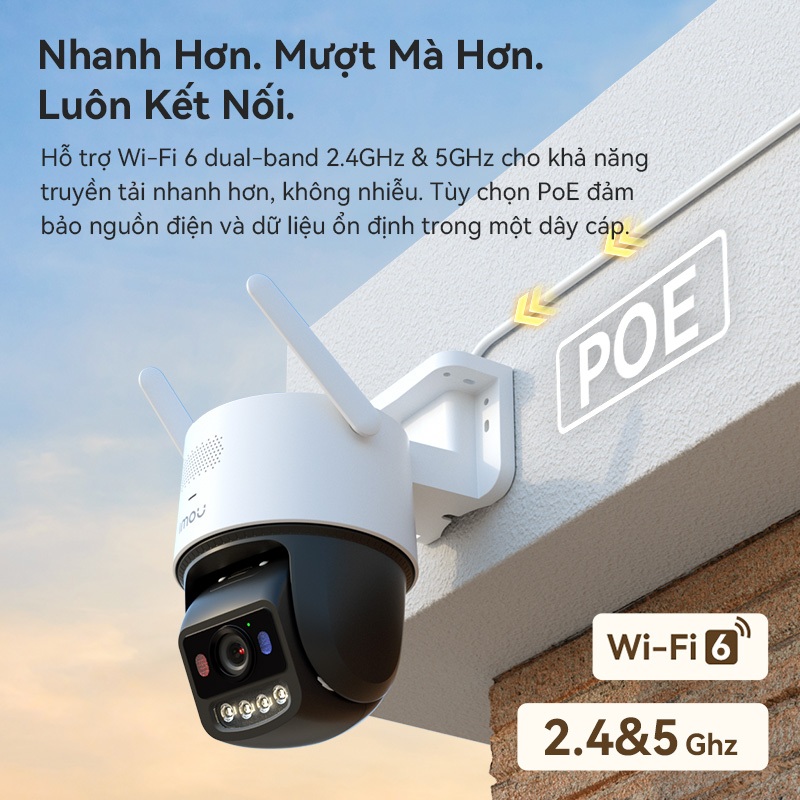 Imou Camera Wifi ngoài trời Titan Pro I 6MP I IPC-U7LP-6V0NE I Thị Giác Đêm Màu Aurora  I AIgo Play | BigBuy360 - bigbuy360.vn