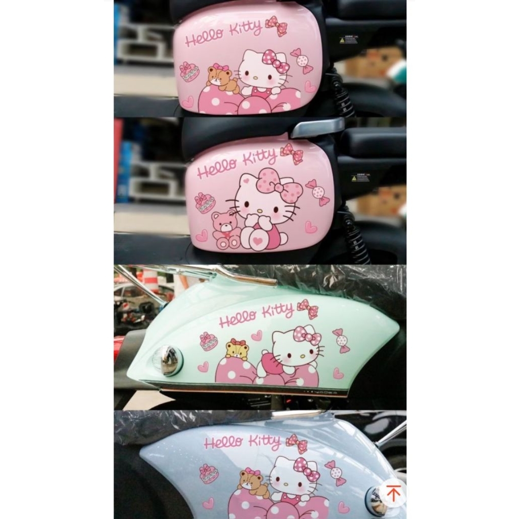 Tem dán Hello Kitty dán các loại xe điện,xe máy,...chống nước chống xước