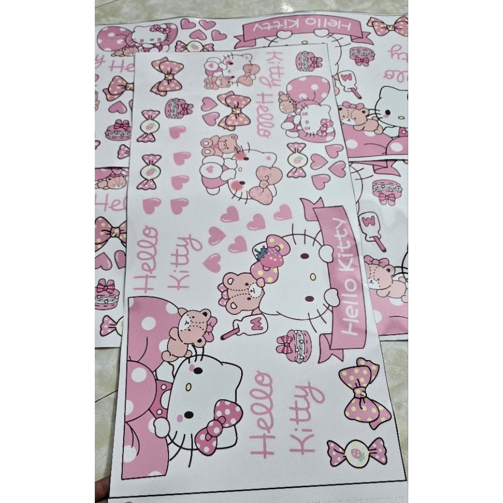 Tem dán Hello Kitty dán các loại xe điện,xe máy,...chống nước chống xước