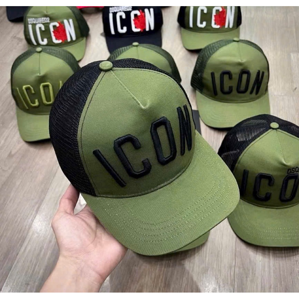 Mũ kết nam boy phố -Nón lưỡi trai rêu phối lưới chữ icon ds2 thời trang nam nữ