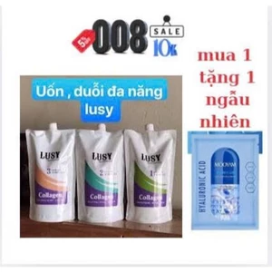 kem uốn kem duỗi Tóc Lusy Siêu Bóng ,Siêu Xoăn 1000ml x3