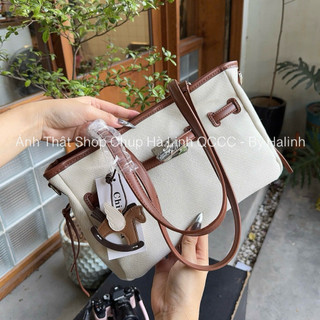 Chio2nd - Tặng Charm Ngựa - Túi Đeo Vai Canvas dáng bigsize tote