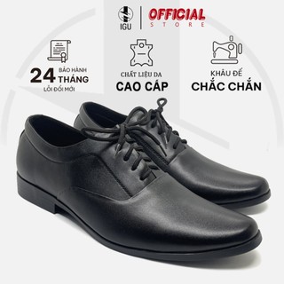 Giày Tây Nam IGU G0207 mũi nhọn da cao cấp,trẻ trung đế cao su đúc chỉ khâu chắc chắn Bảo Hành 12 Tháng