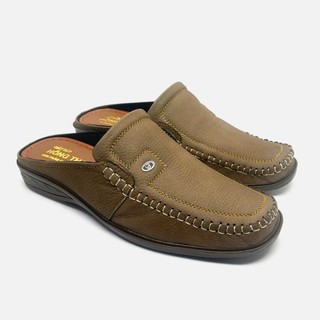Giày Sabo Nam IGU,Giày Sục Trung Niên Da Bò Cao Cấp G0214.