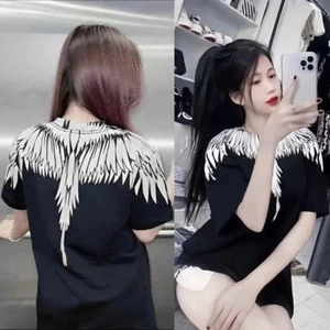 Áo thun tay lỡ nam nữ in cánh chim đại bàng cháy phố unisex nam nữ hotrend