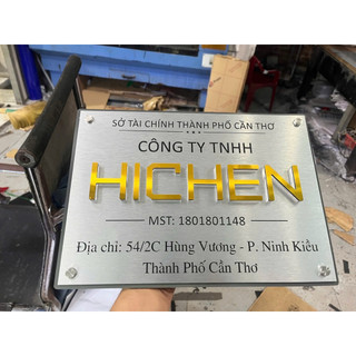 ( Giao hoả tốc) Bảng công ty, bảng hộ kinh doanh, biển công ty 2 lớp kèm keo và ốc vit