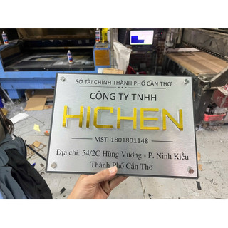 ( Giao hoả tốc) Bảng công ty, bảng hộ kinh doanh, biển công ty 2 lớp kèm keo và ốc vit