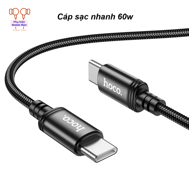Cáp Sạc Nhanh Type-C 60W Bọc Dù – cho Samsung, OP, Ip15 / 16 / 17, Bền, Truyền Dữ Liệu 480Mbps