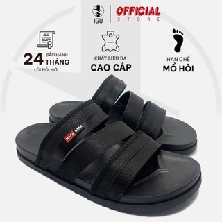 Dép nam quai dây IGU_D1034 đế cao su 2 lớp ép nhiệt cao cấp,quai ép trục tiếp liền đế Bảo Hành 6 Tháng.
