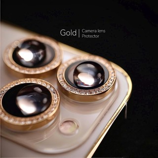Kính Cường Lực Bảo Vệ Camera Đính Đá URR Diamond Crystal Cho iPhone 17 16 15 14 Pro Max Plus Chống Nước Chống Xước