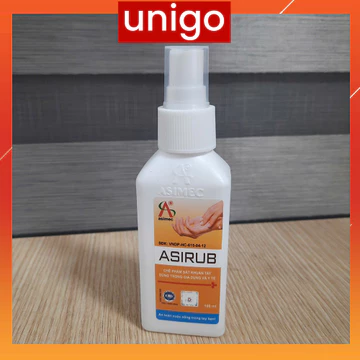 Nước rửa tay asirub dạng xịt 100ml - dung dịch sát khuẩn nhanh ( Hàng chính hãng )