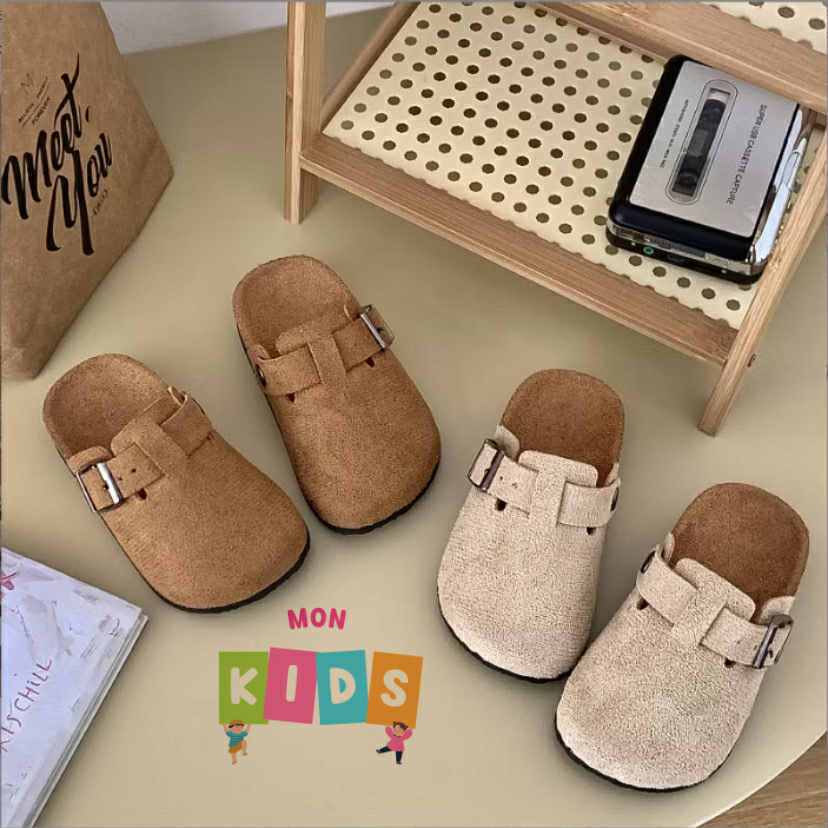 (FORM NHỎ) TĂNG 1-2 SZ Dép Sục Thời Trang Êm Chân Cho Bé Trai Bé Gái phong cách Hàn Quốc
