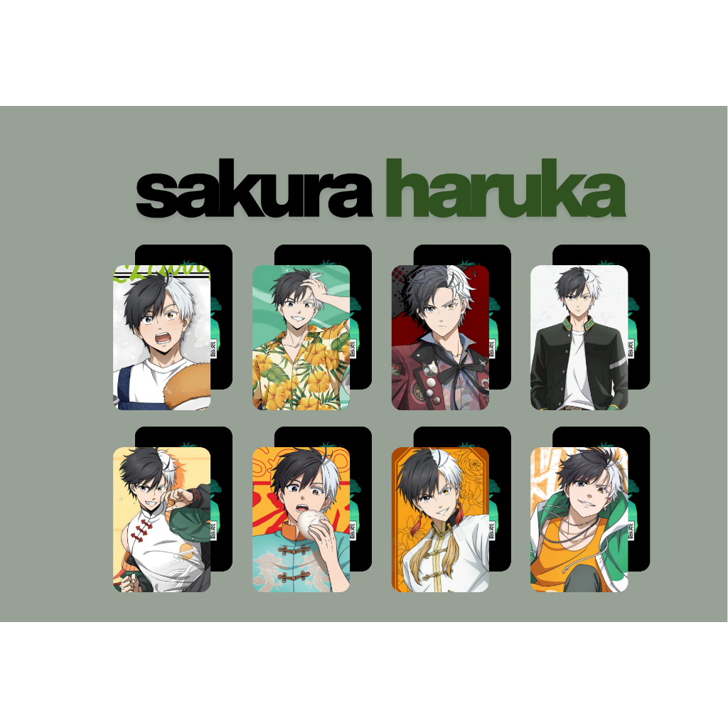set card bo góc phim hoạt hình nhân vật Haruka Sakura manga Wind Breaker