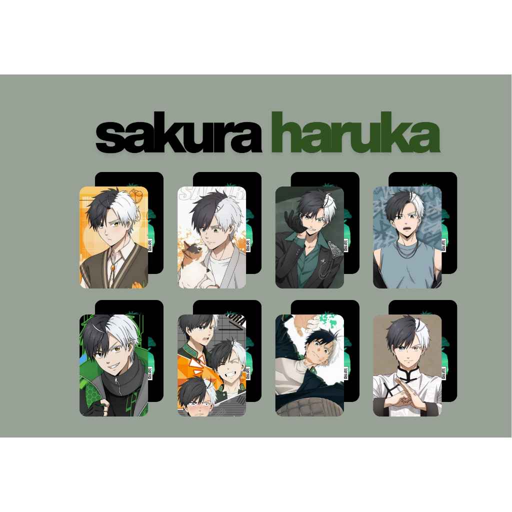 set card bo góc phim hoạt hình nhân vật Haruka Sakura manga Wind Breaker