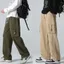 Quần Kaki Túi Hộp Nam Nữ Ống Rộng Phong Cách Hàn Quốc Quần Cargo Pant Lưng Thun Cao Cấp K05