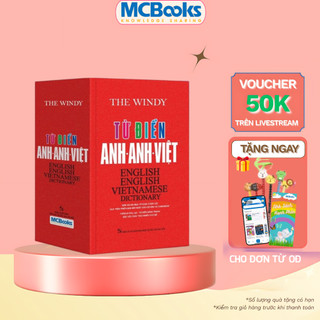 Sách - Từ Điển Anh Anh Việt Phiên Bản Bìa Cứng Màu Đỏ - Giải Nghĩa Đầy Đủ Ví Dụ Phong Phú