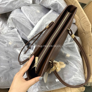 CHIO2ND - Tặng Charm - Túi bigsize 33cm Nâu Vintage Tote