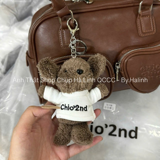 CHIO2ND - Tặng Charm - Túi Kẹp Nách Bigsize Chio Túi Tim Nâu Vintage