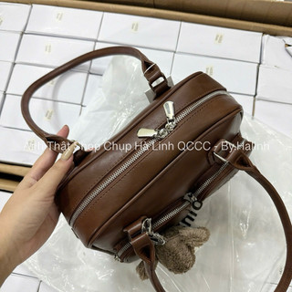 CHIO2ND - Tặng Charm - Túi Kẹp Nách Bigsize Chio Túi Tim Nâu Vintage