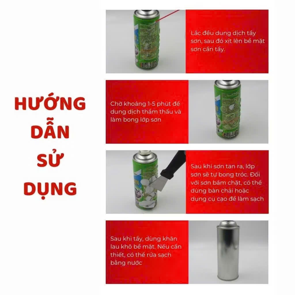 [LOẠI TỐT] Bình Xịt Làm Sạch Sơn Đa Năng Trên Mọi Chất Liệu 500ml
