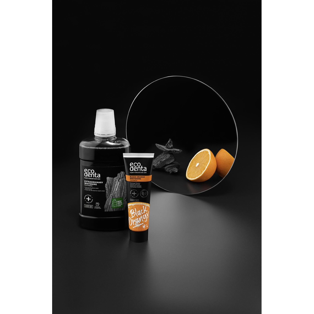 [Quà tặng đơn từ 250.000vnd]Combo 2 typs kem đánh răng than tre 10ml mini Ecodenta làm trắng răng