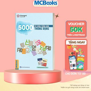 Sách - 5000 Từ Vựng Tiếng Hàn Thông Dụng - MCBooks