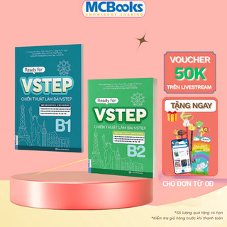 Sách - Combo Ready for VSTEP Chiến thuật làm bài VSTEP B1,VSTEP B2