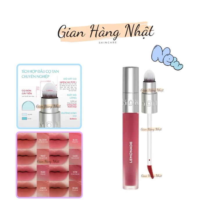 Son bùn ẩm mờ mịn lâu trôi Lemonade Perfect Couple Blurry Stain Lip Cream 3,5g