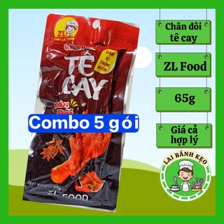 [COMBO 5-10-20] Chân Gà ZL Food Vị Tê Cay 65g - Vị Cay Nồng Hấp dẫn.